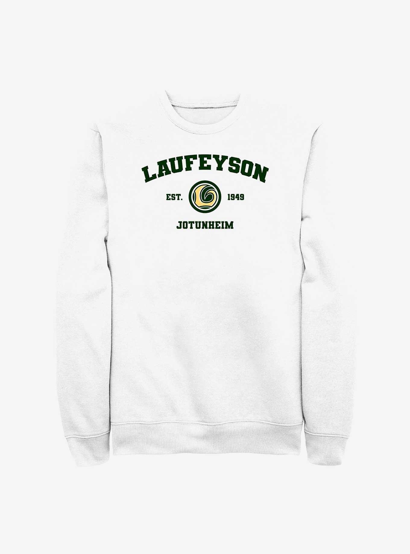 Marvel Laufeyson Jotunheim Collegiate Sweatshirt, WHITE, hi-res