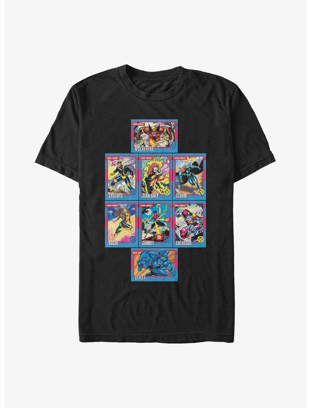 Marvel X-Men Core Cards T-Shirt, BLACK, hi-res