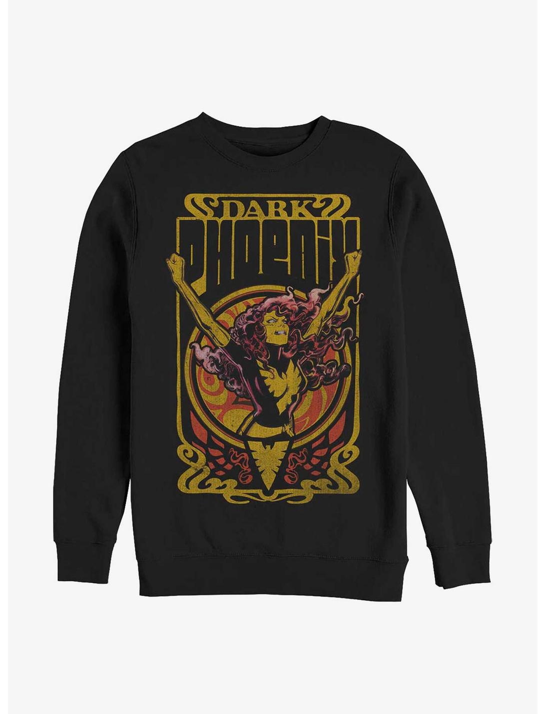Marvel X-Men Dark Phoenix Fire Sweatshirt, BLACK, hi-res