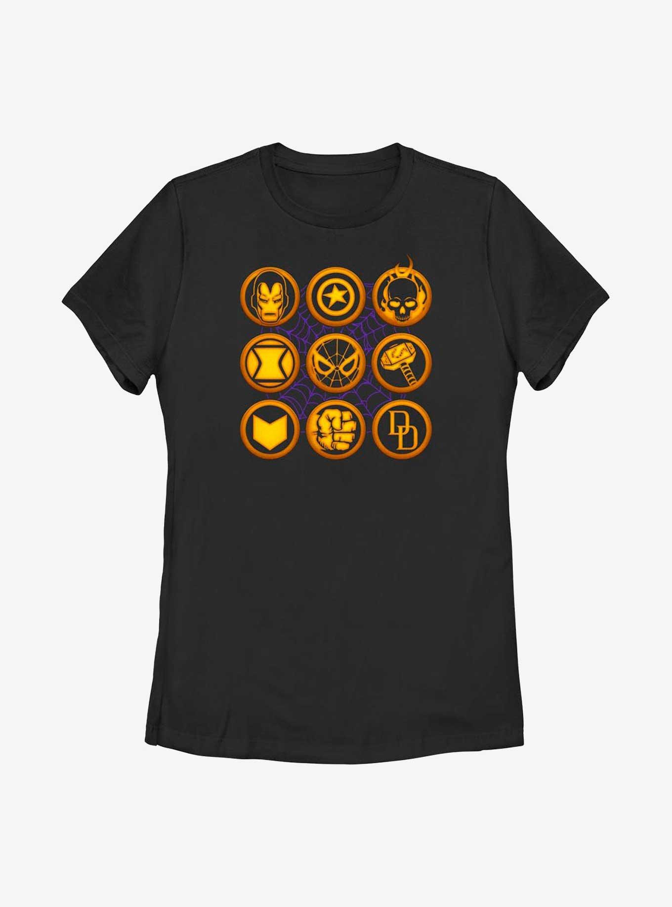 Marvel Avengers Hero Icons Womens T-Shirt, , hi-res