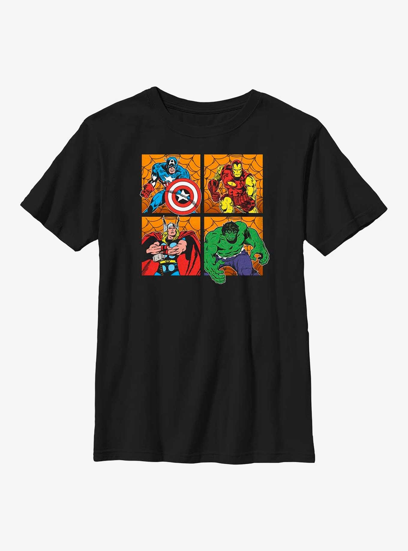 Marvel Avengers Halloween Panels Youth T-Shirt, , hi-res