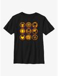 Marvel Avengers Hero Icons Youth T-Shirt, BLACK, hi-res