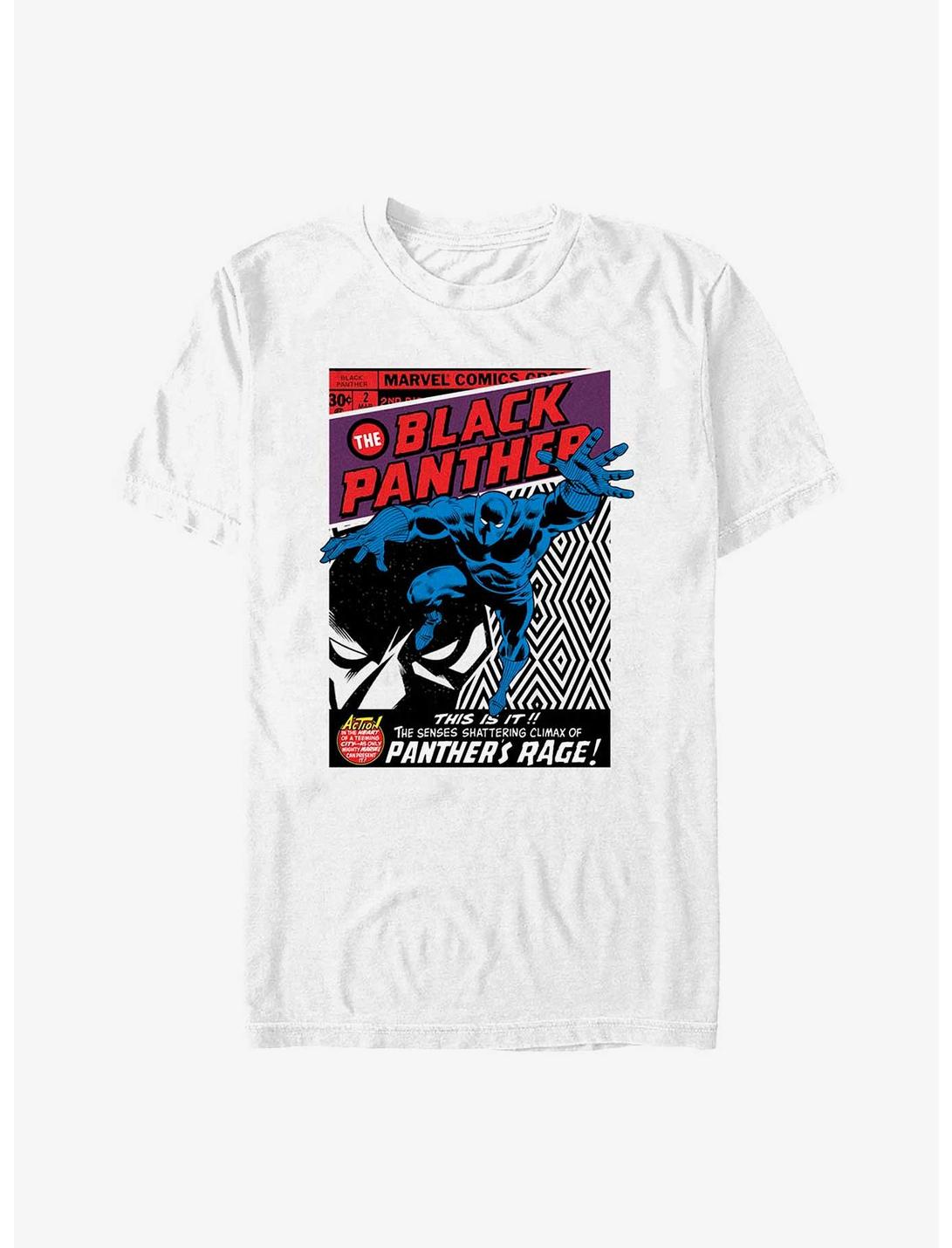 Marvel Black Panther Rage Poster T-Shirt, WHITE, hi-res