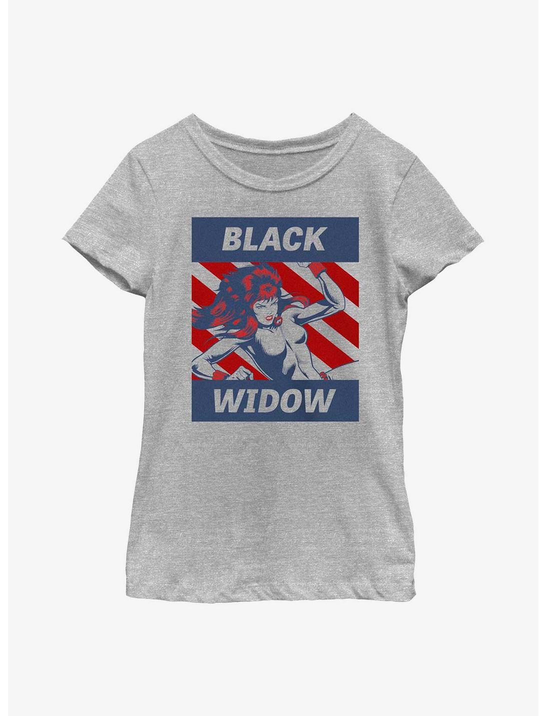 Marvel Black Widow Spy Gal Youth Girls T-Shirt, ATH HTR, hi-res