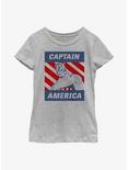 Marvel Captain America Super Guy Youth Girls T-Shirt, ATH HTR, hi-res