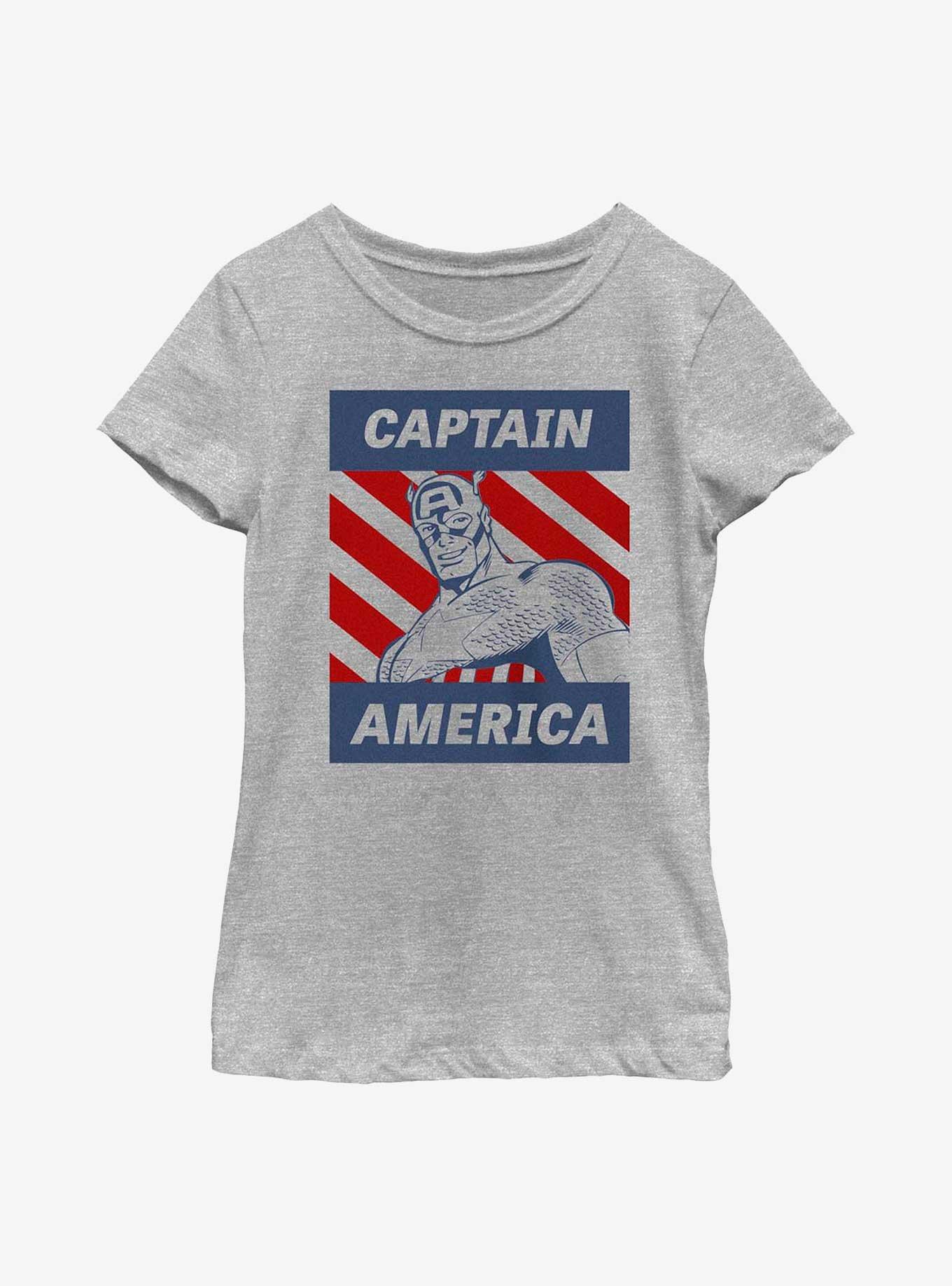 Marvel Captain America Super Guy Youth Girls T-Shirt, , hi-res