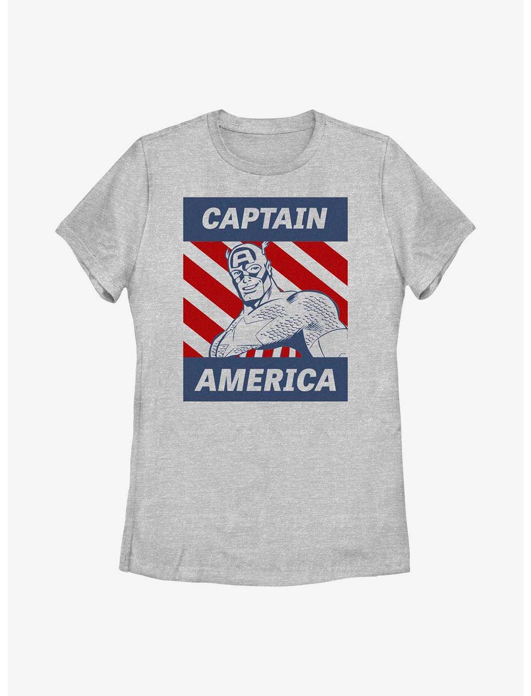 Marvel Captain America Super Guy Womens T-Shirt, ATH HTR, hi-res