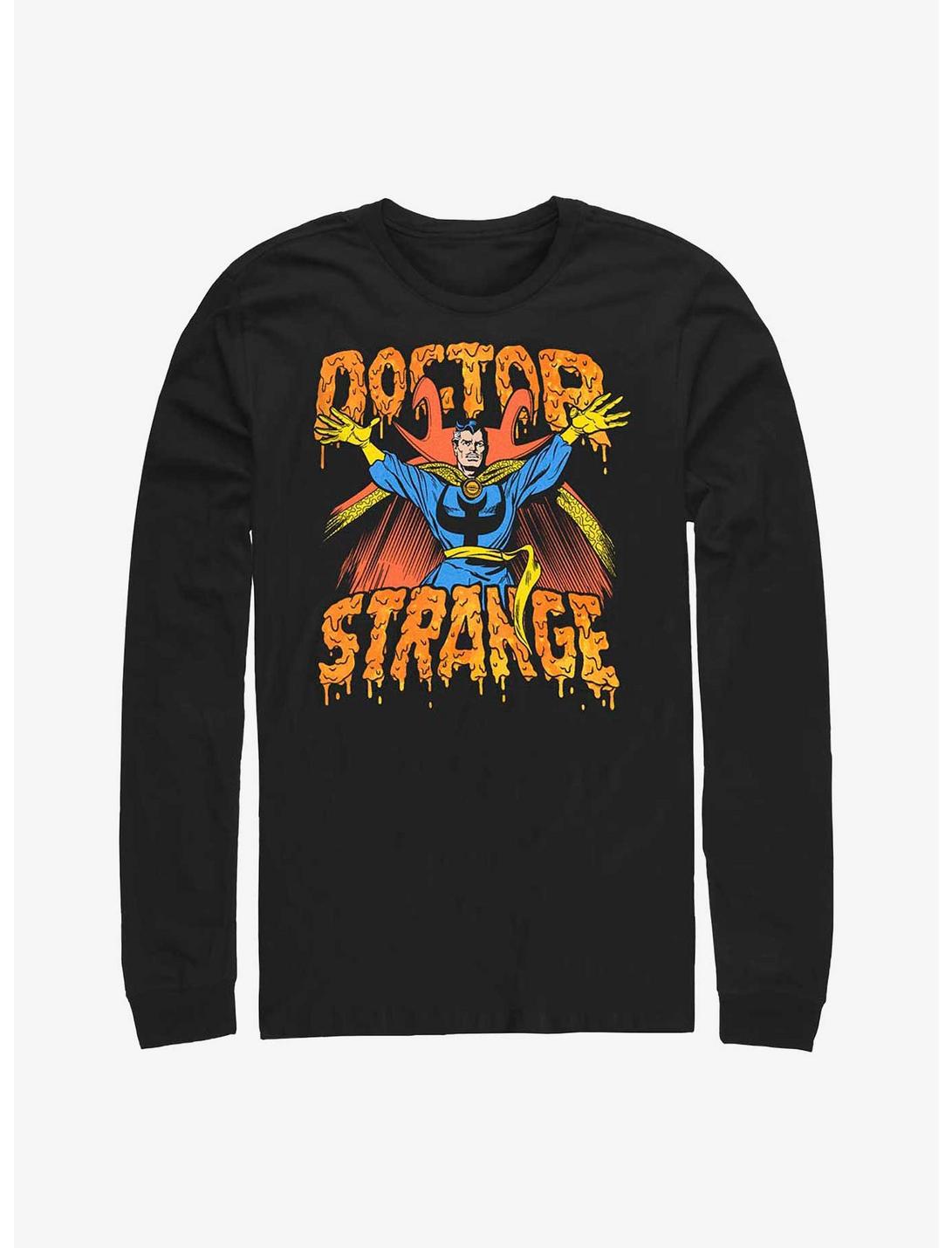 Marvel Doctor Strange Drip Logo Long-Sleeve T-Shirt, BLACK, hi-res