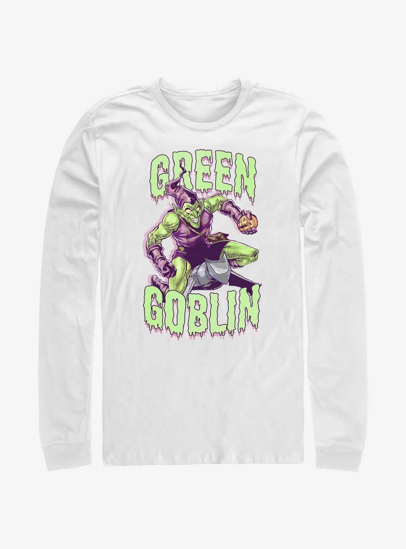 Marvel Spider-Man Green Goblin Long-Sleeve T-Shirt, WHITE, hi-res