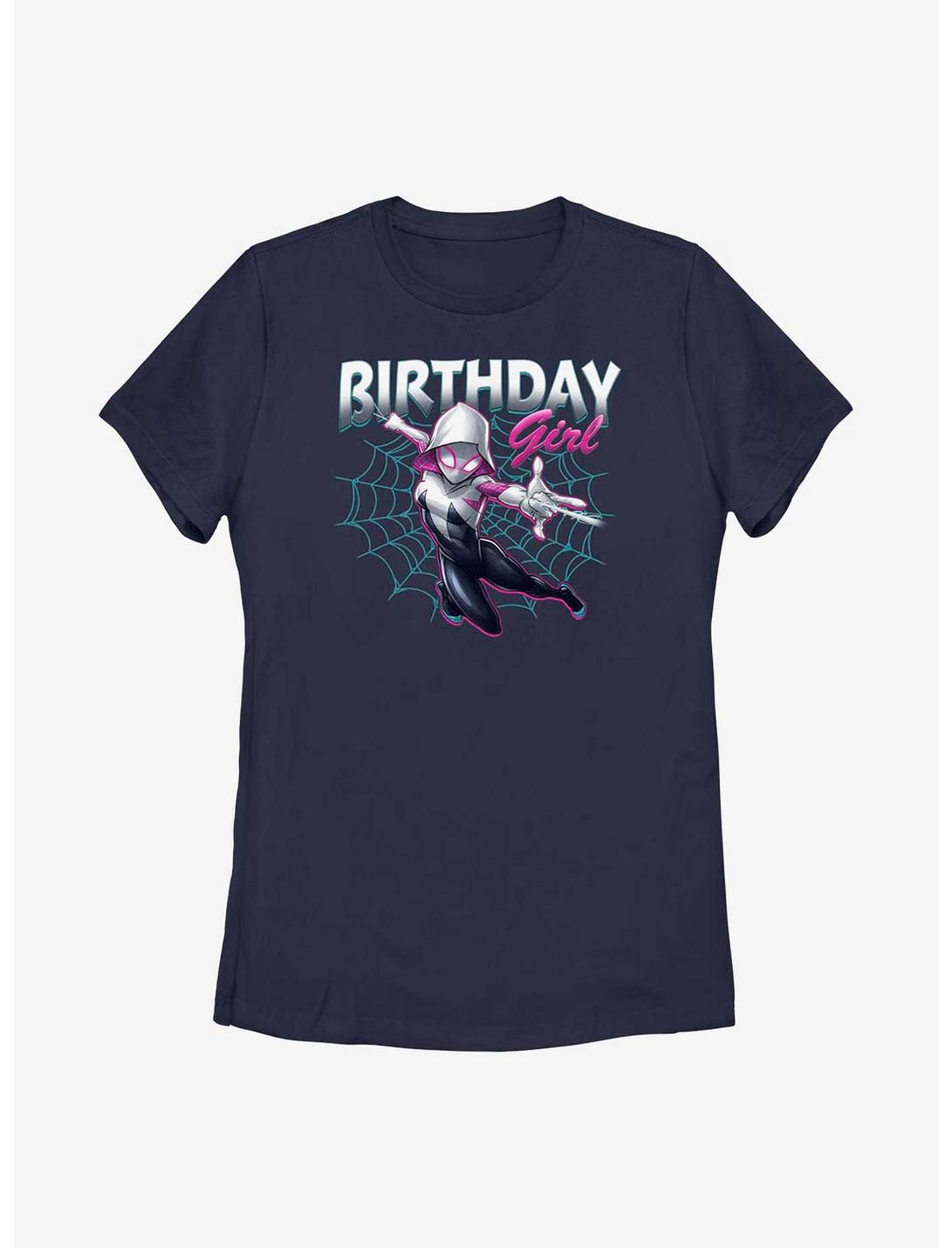 Marvel Spider-Man Spider-Gwen Birthday Girl Womens T-Shirt, NAVY, hi-res