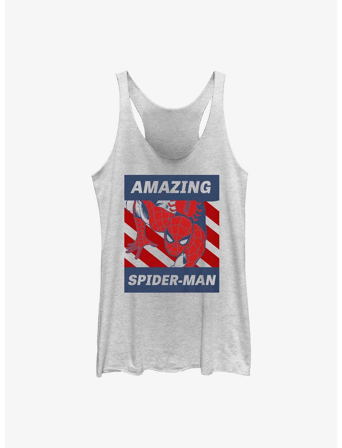 Marvel Spider-Man Amazing Guy Womens Tank Top, WHITE HTR, hi-res