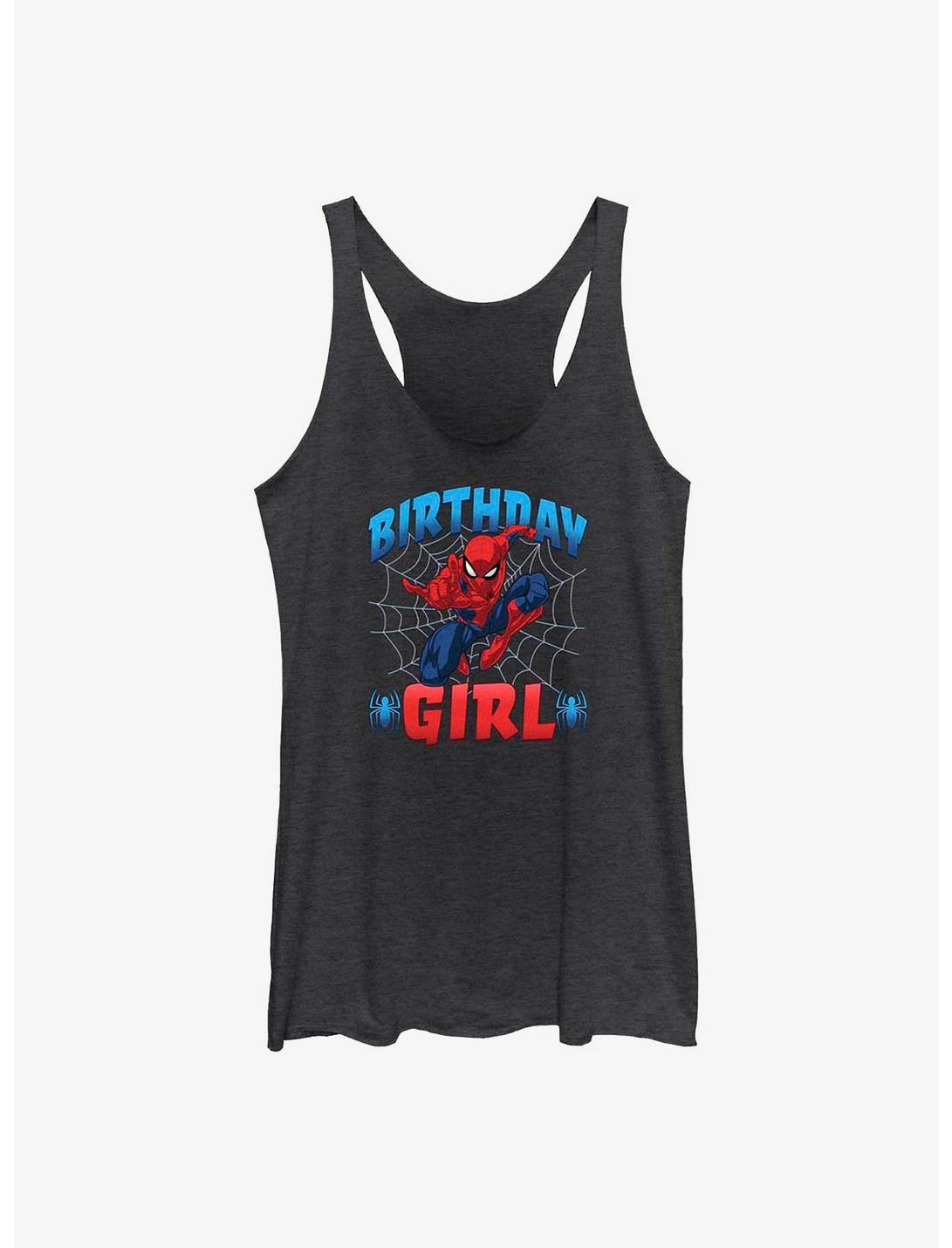 Marvel Spider-Man Spidey Birthday Girl Womens Tank Top, BLK HTR, hi-res