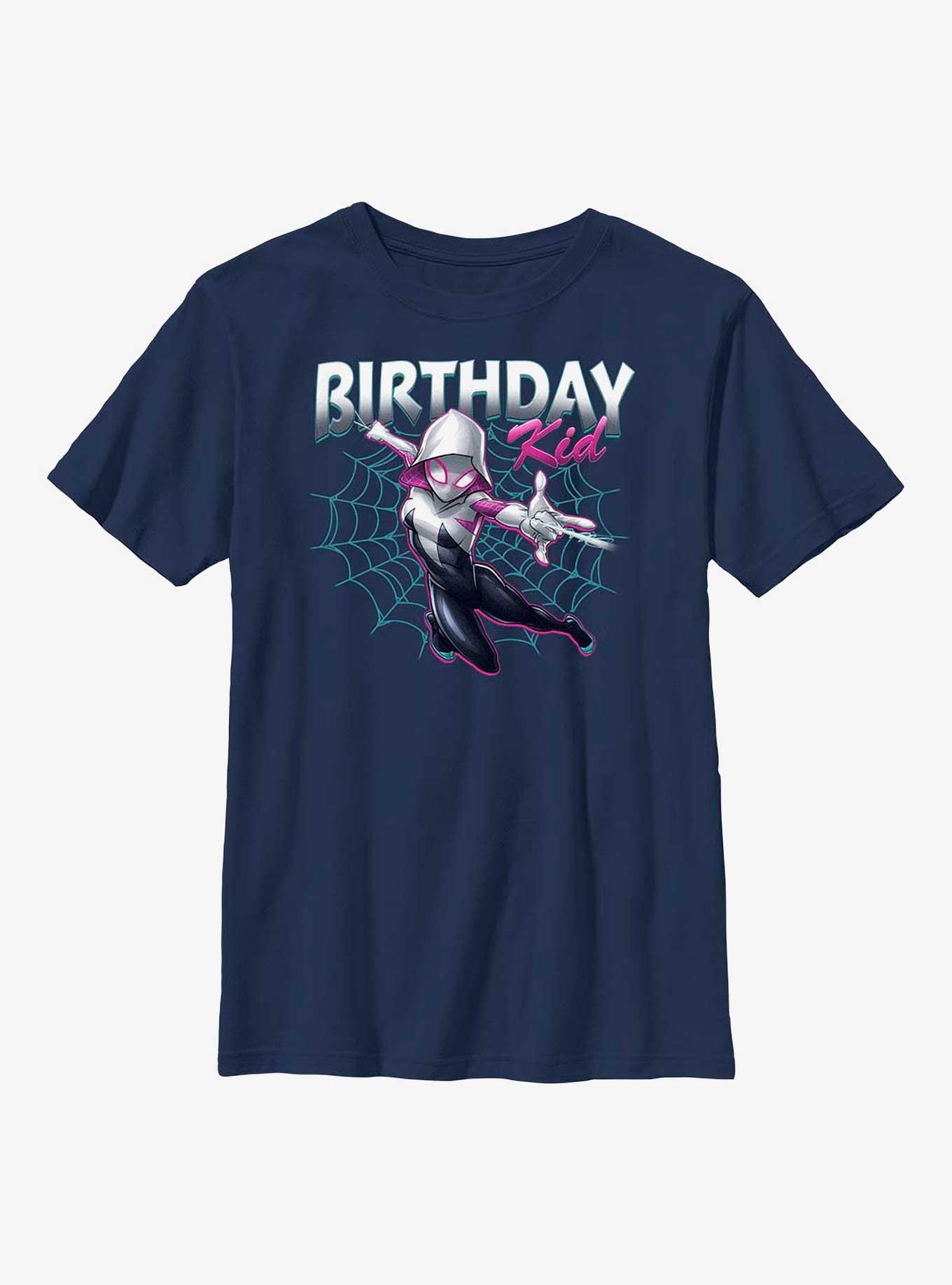 Marvel Spider-Man Spider-Gwen Birthday Kid Youth T-Shirt, , hi-res
