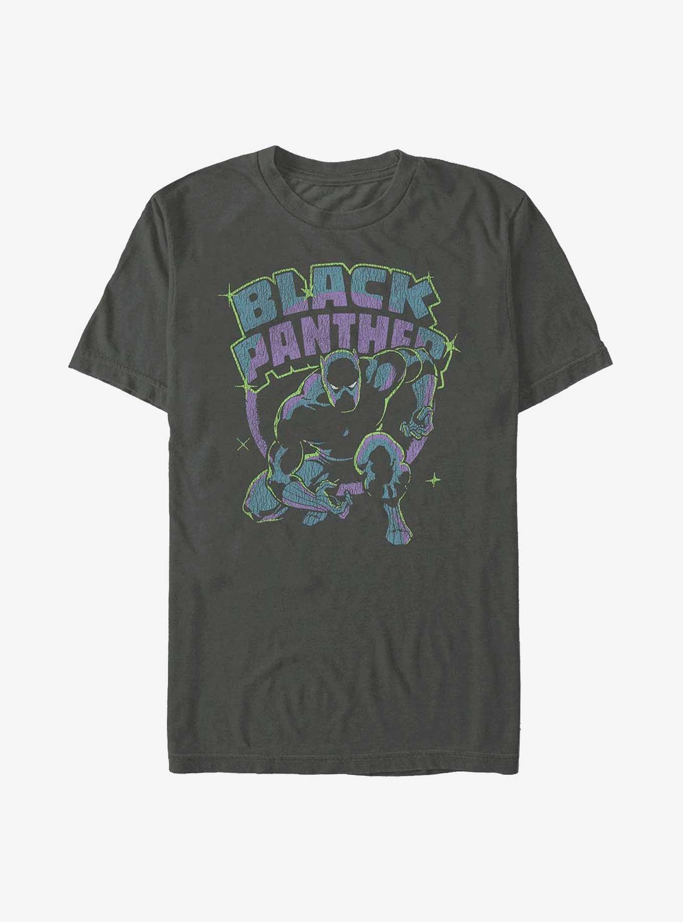 Marvel Black Panther Retro Panther T-Shirt, CHARCOAL, hi-res