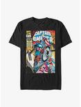 Marvel Captain America Bike Cap T-Shirt, BLACK, hi-res