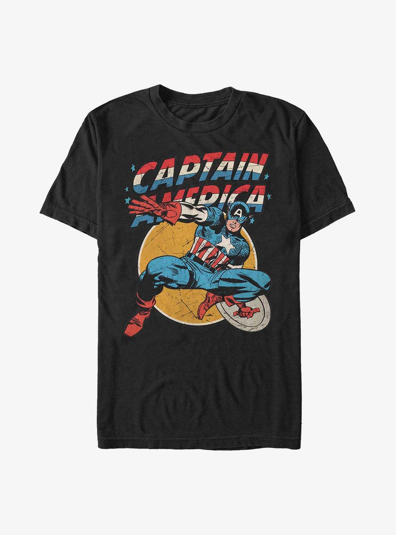 Marvel Captain America The Captain T-Shirt, BLACK, hi-res