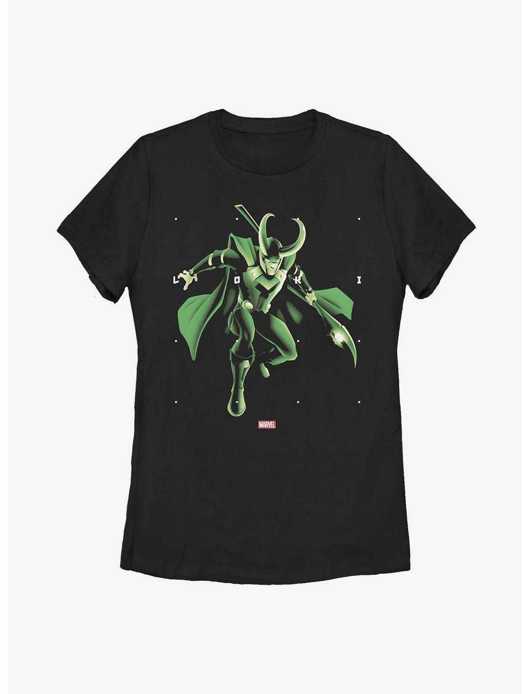 Marvel Loki God of Mischief Womens T-Shirt, BLACK, hi-res