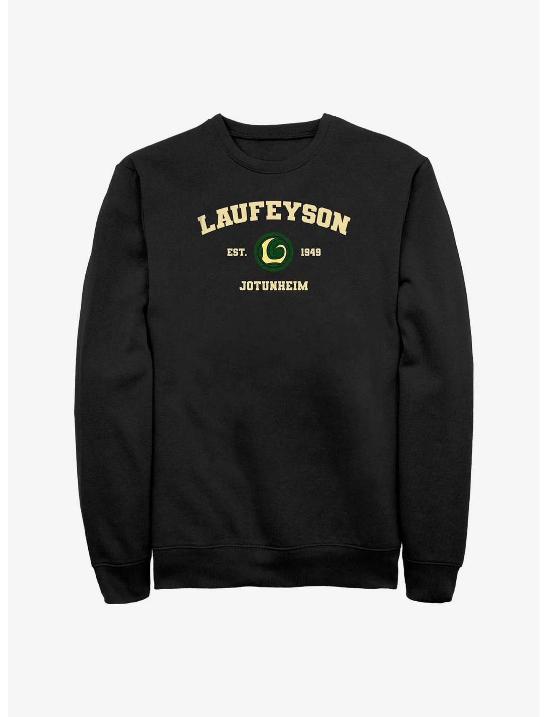 Marvel Laufeyson Jotunheim Collegiate Sweatshirt, BLACK, hi-res