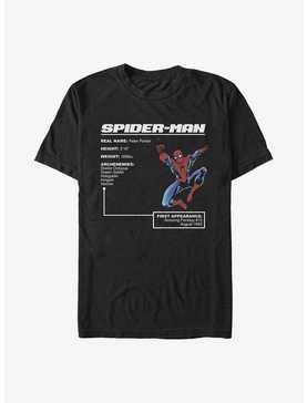 Marvel Spider-Man Hero Stats T-Shirt, , hi-res