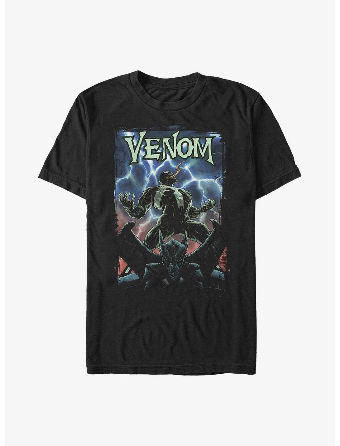Marvel Venom Electric Venom Poster T-Shirt, BLACK, hi-res