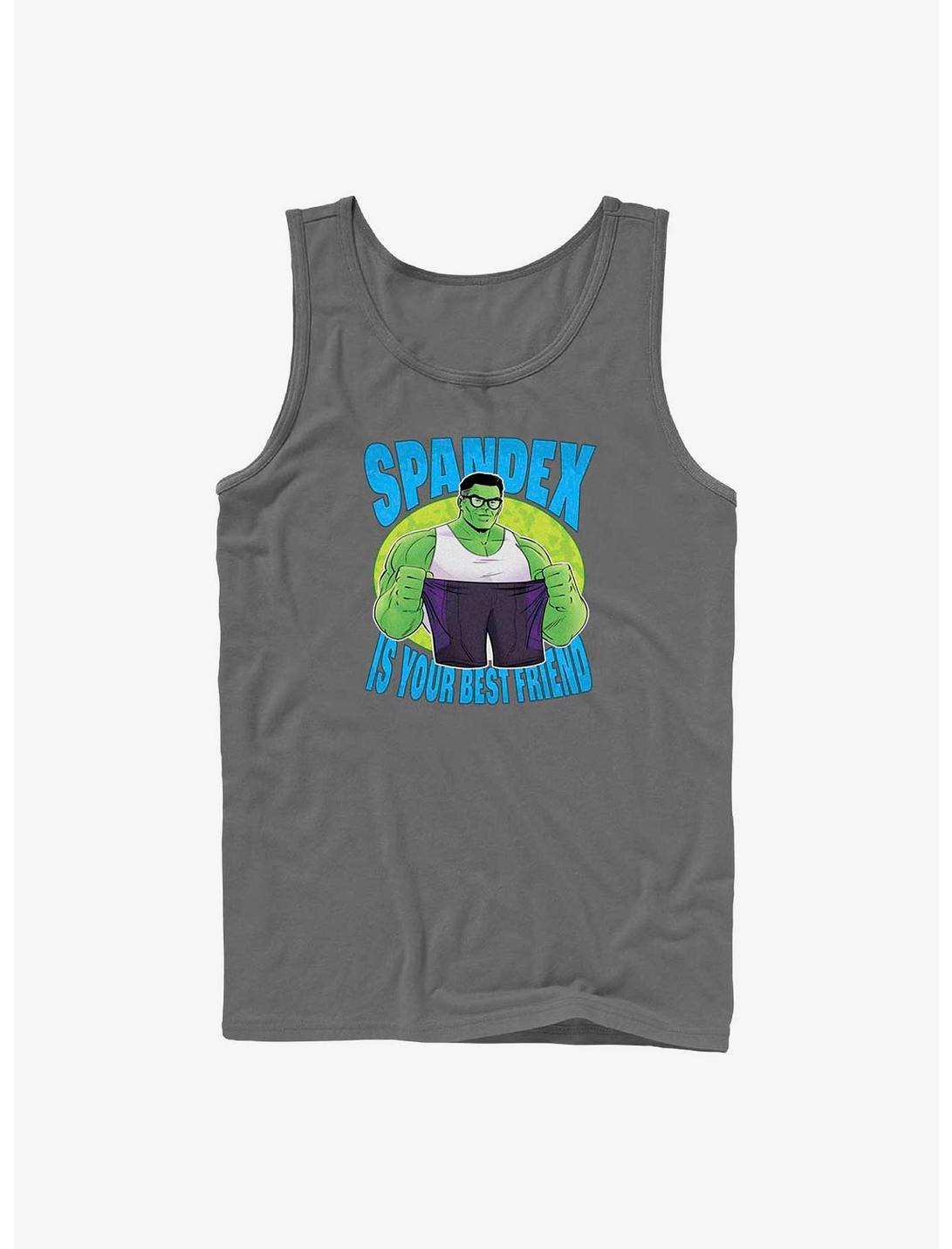 Marvel She-Hulk Spandex Is Your Best Friend Tank, CHARCOAL, hi-res
