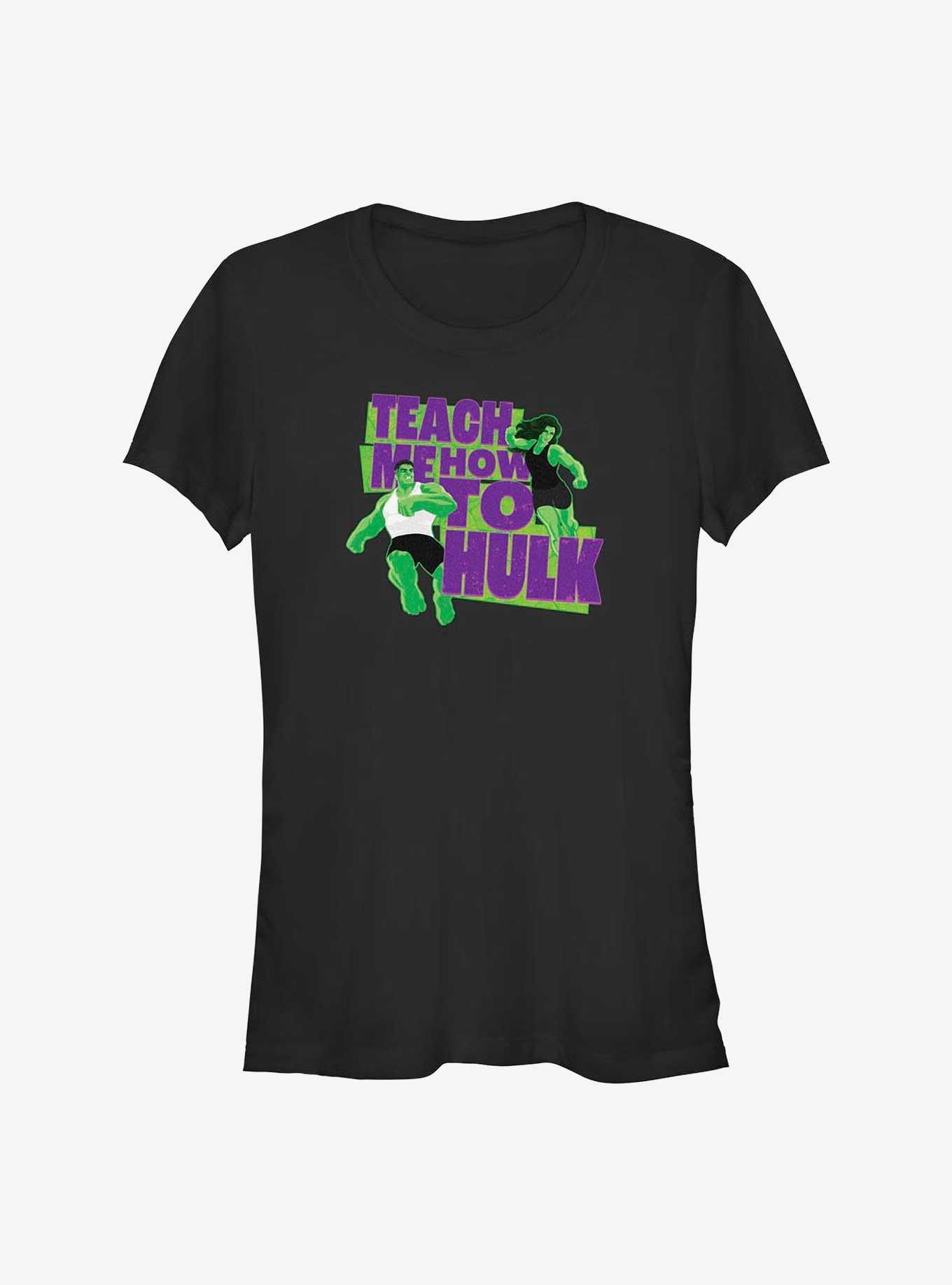 Marvel She-Hulk Teach Me How To Hulk Girls T-Shirt, BLACK, hi-res