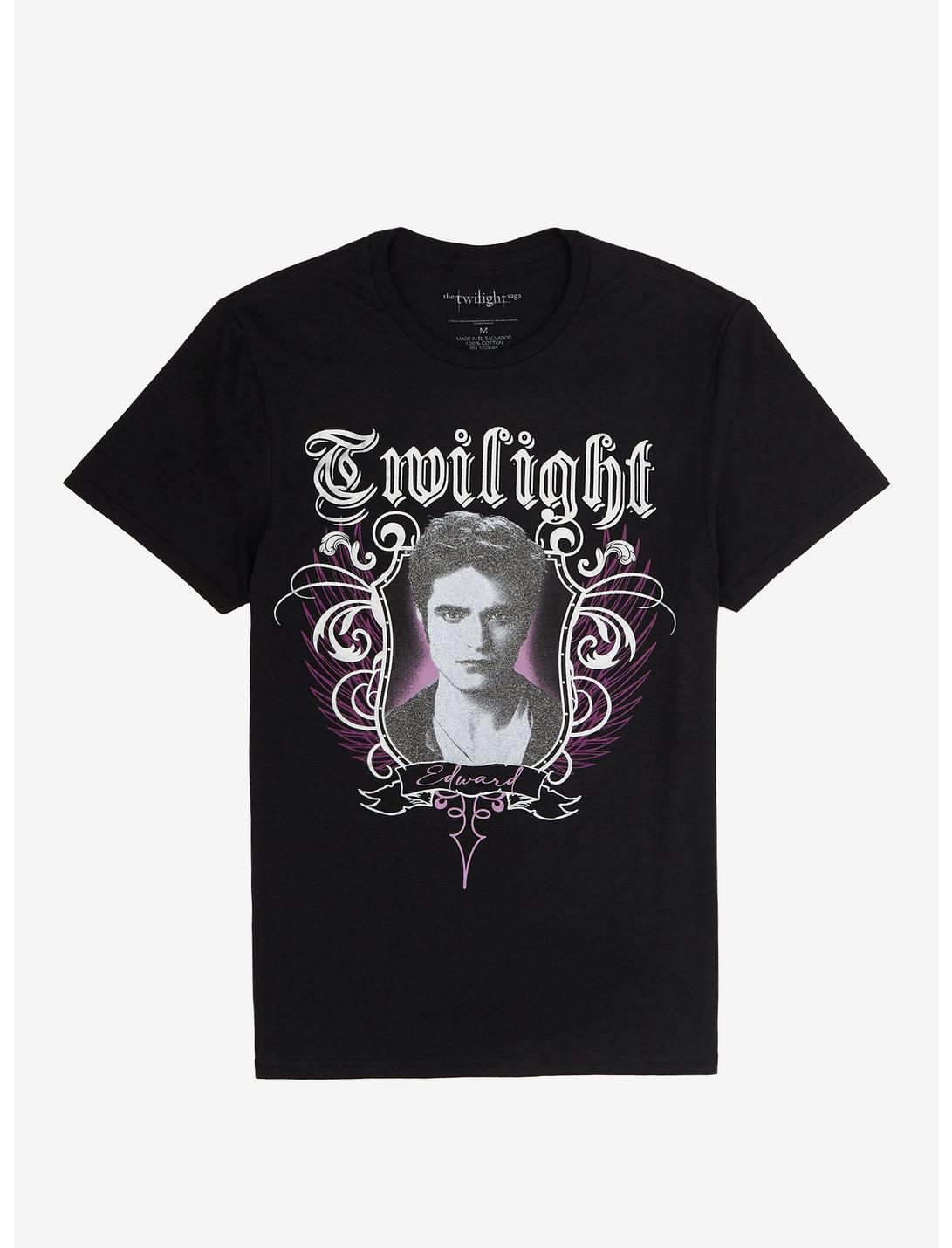 Twilight Glitter Edward Crest Boyfriend Fit Girls T-Shirt, MULTI, hi-res