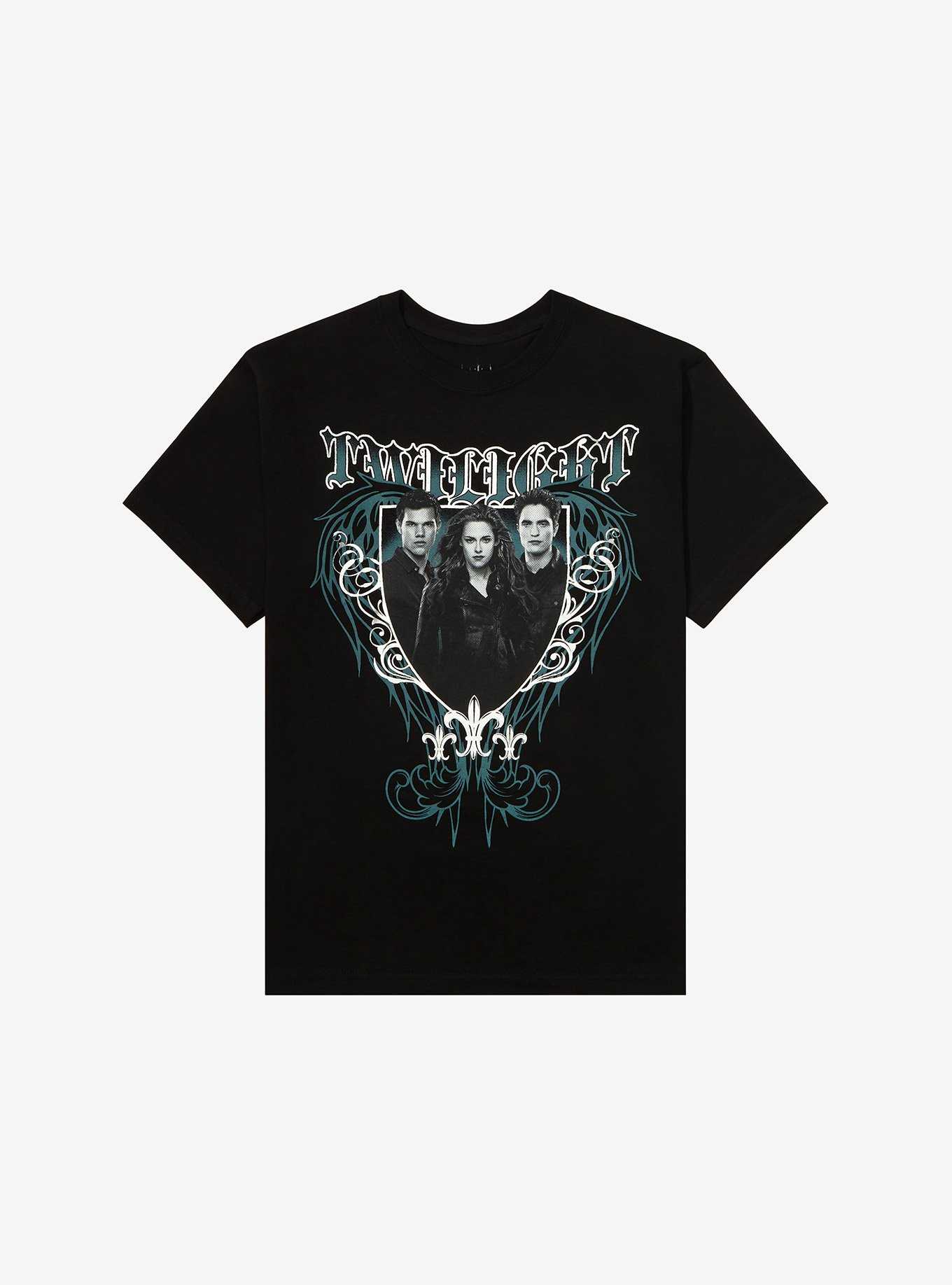 The Twilight Saga Trio Metallic Boyfriend Fit Girls T-Shirt, , hi-res