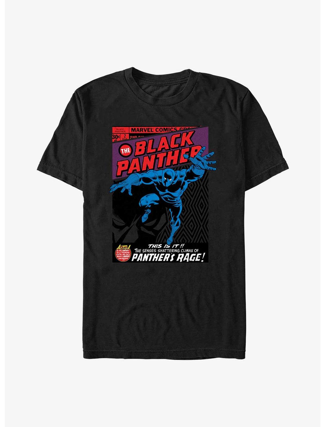 Marvel Black Panther Rage Poster T-Shirt, BLACK, hi-res