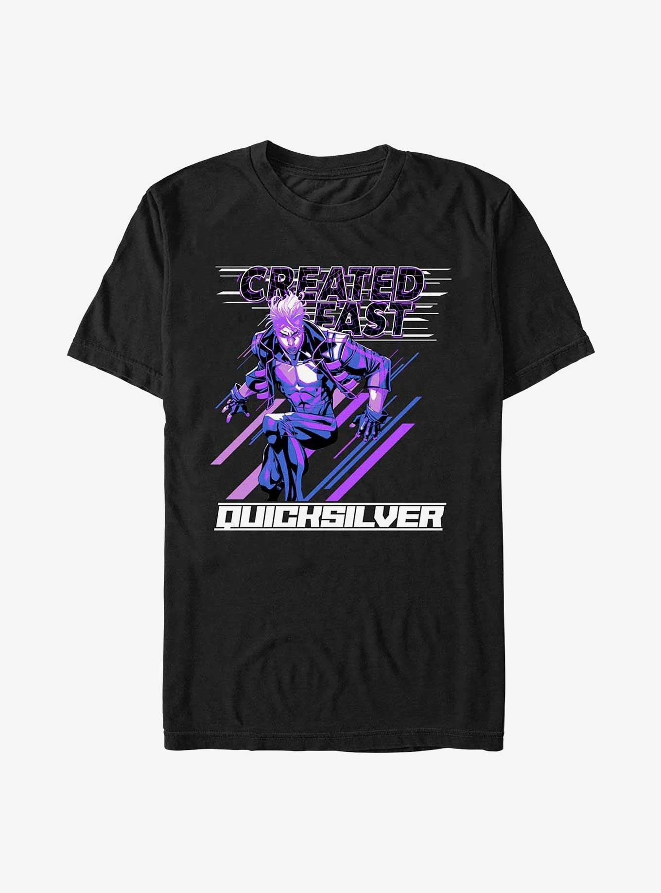 Marvel Fantastic Four Quicksilver Created Fast T-Shirt, BLACK, hi-res