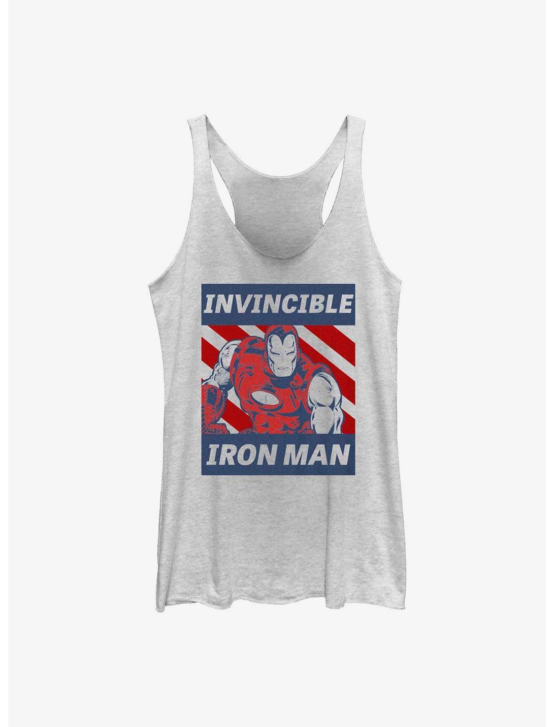 Marvel Iron Man Invincible Guy Womens Tank Top, WHITE HTR, hi-res