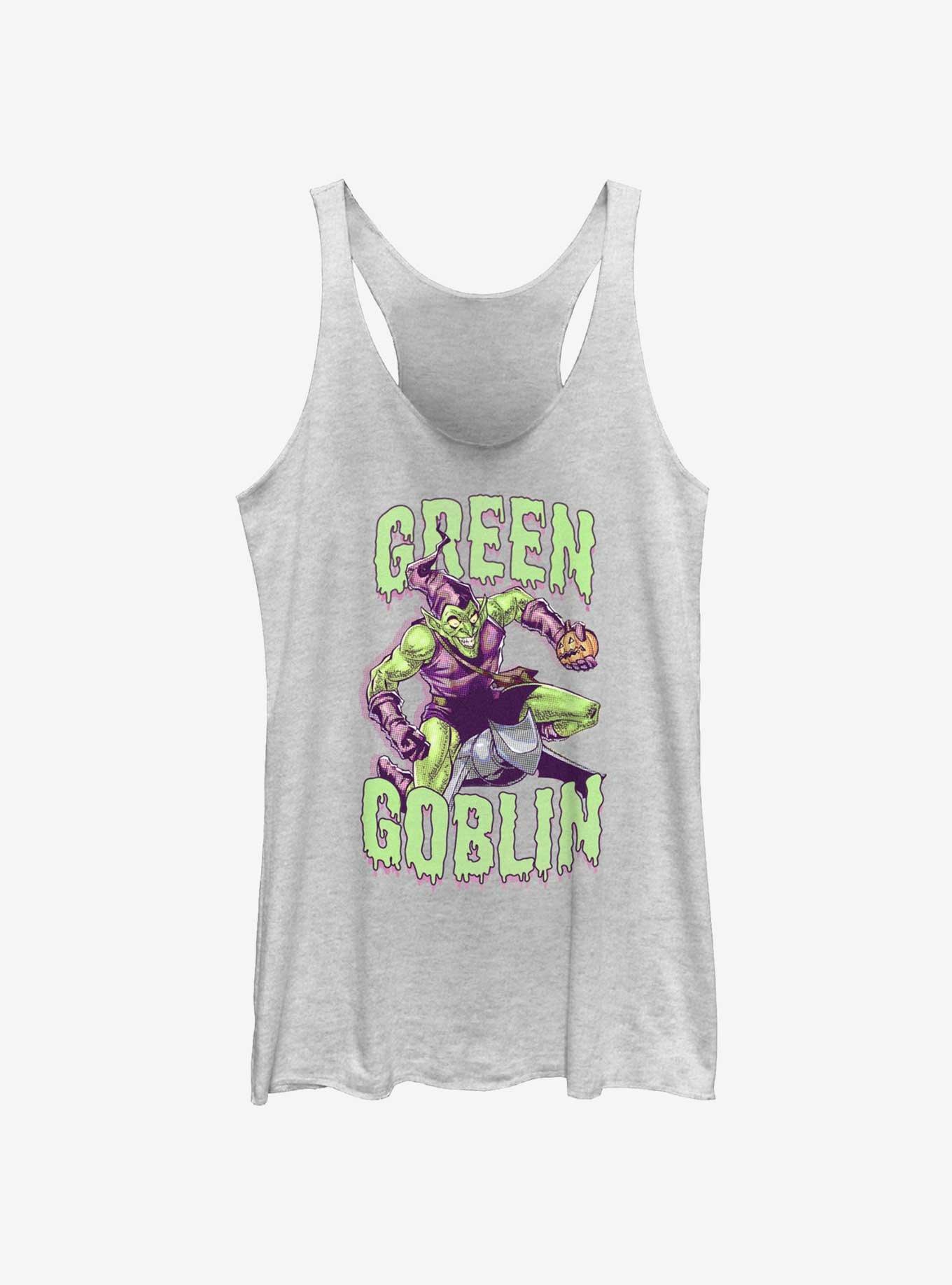 Marvel Spider-Man Green Goblin Womens Tank Top, WHITE HTR, hi-res