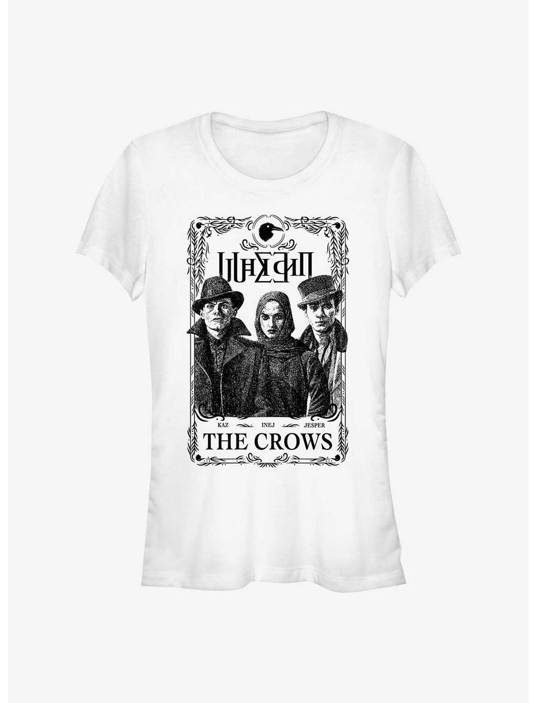 Shadow and Bone The Crows Kaz, Inej & Jesper Girls T-Shirt, WHITE, hi-res