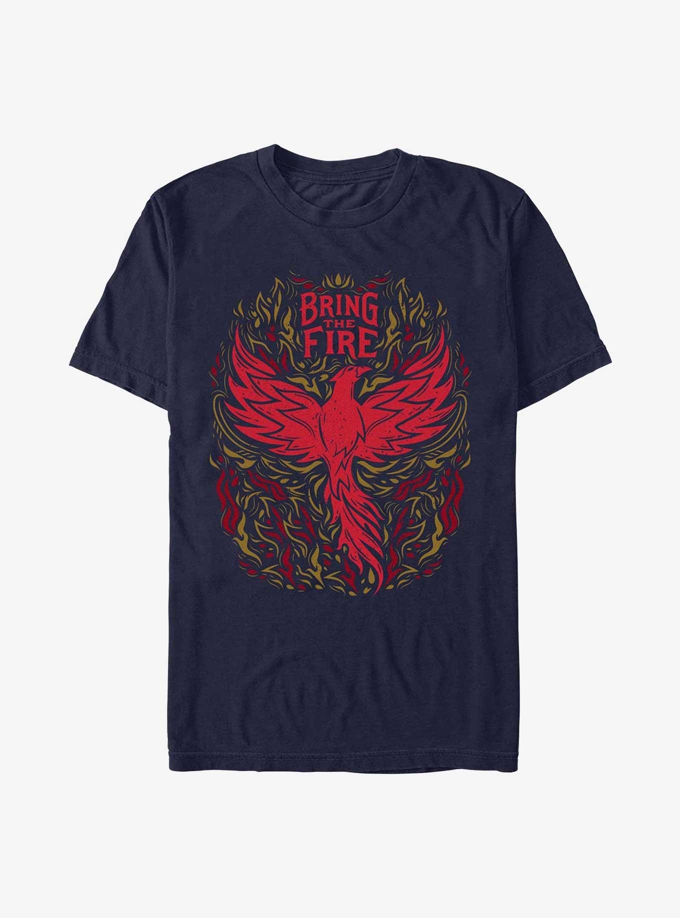 Shadow and Bone Bring The Fire Bird T-Shirt, NAVY, hi-res