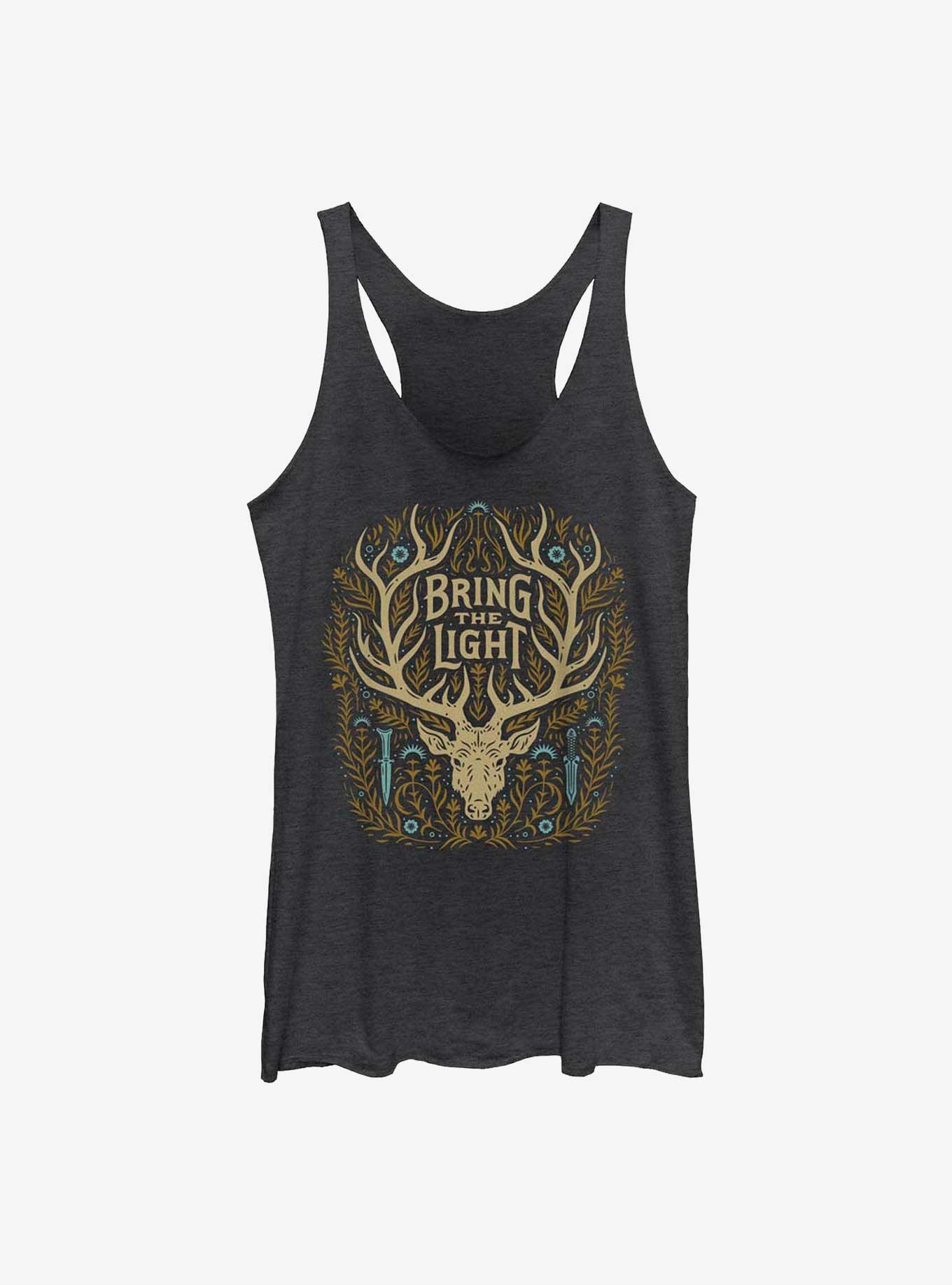 Shadow And Bone Bring The Light Womens Tank Top, BLK HTR, hi-res