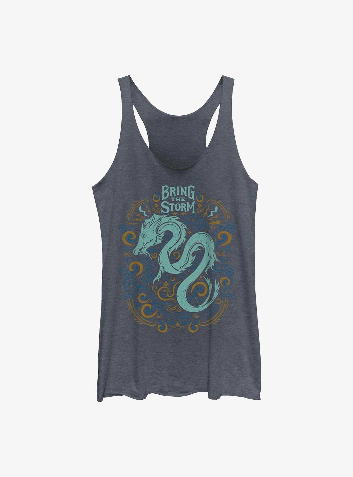 Shadow And Bone Bring The Storm Womens Tank Top, NAVY HTR, hi-res