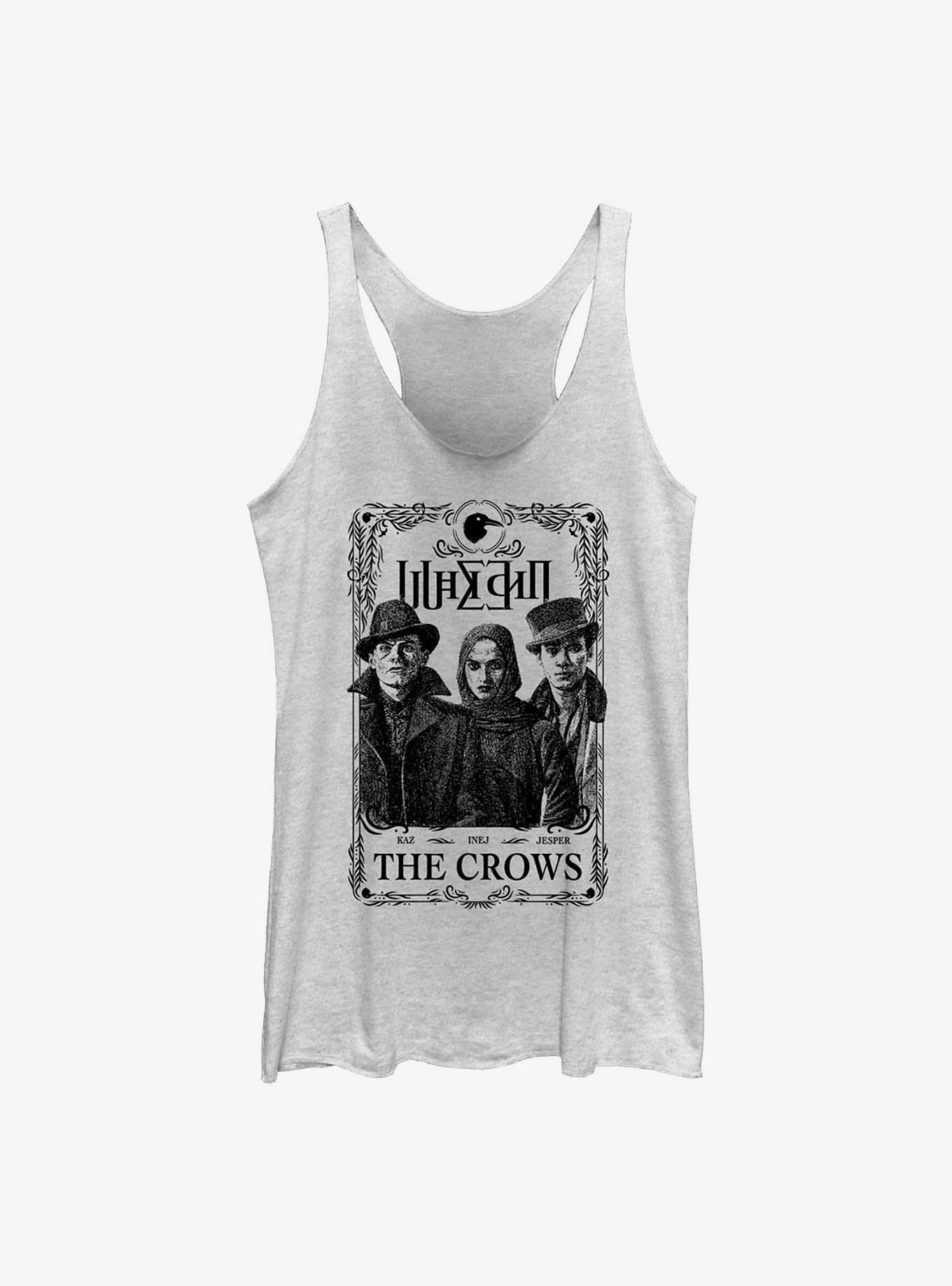 Shadow And Bone Kaz, Inej & Jesper Womens Tank Top, WHITE HTR, hi-res