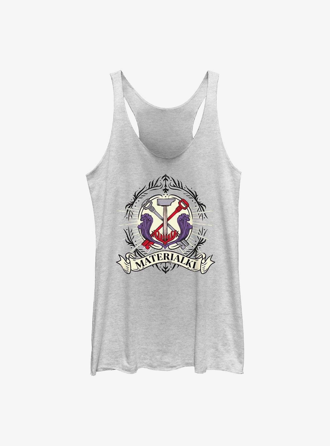 Shadow And Bone Materialki Womens Tank Top, WHITE HTR, hi-res