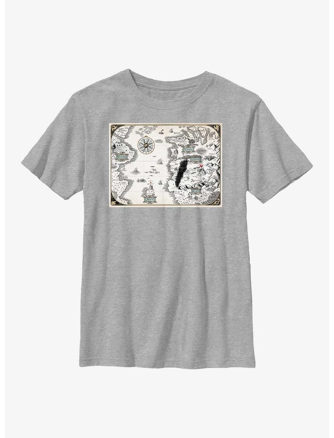 Shadow And Bone Map Youth T-Shirt, ATH HTR, hi-res