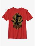 Shadow And Bone The Crows Shield Youth T-Shirt, RED, hi-res
