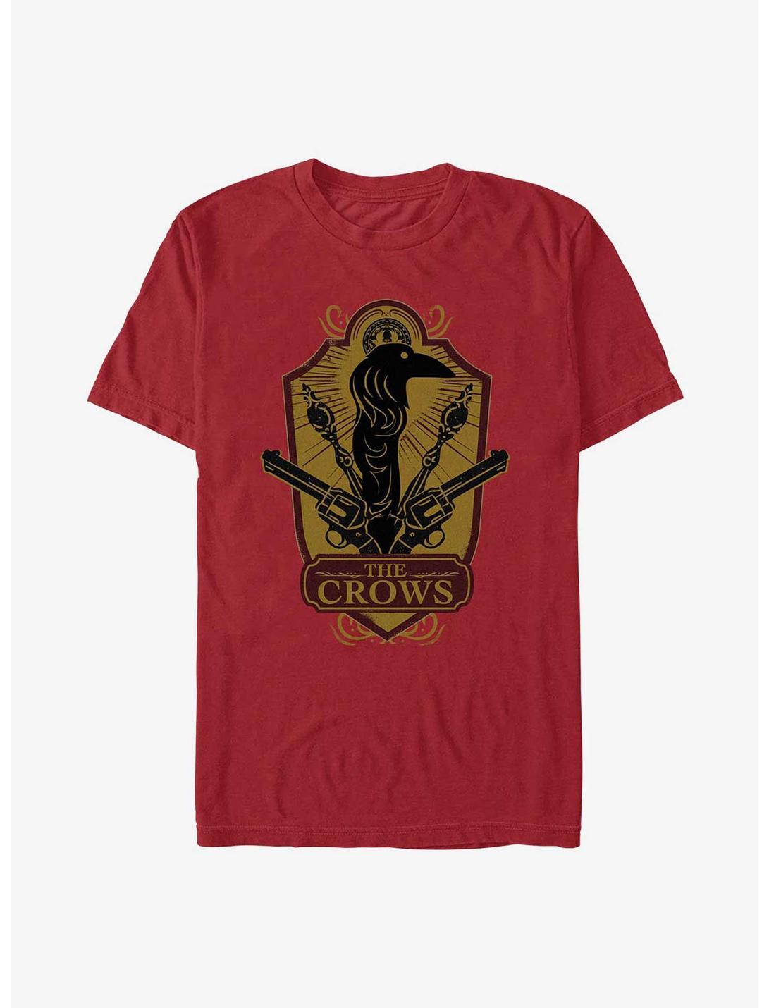 Shadow And Bone The Crows Shield T-Shirt, CARDINAL, hi-res