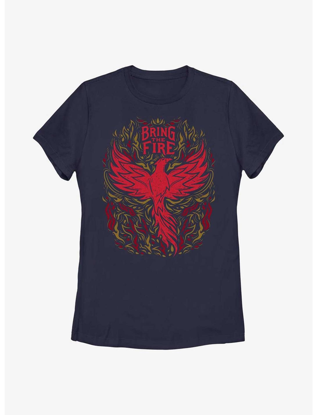 Shadow And Bone Bring The Fire Womens T-Shirt, NAVY, hi-res