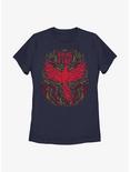 Shadow And Bone Bring The Fire Womens T-Shirt, NAVY, hi-res