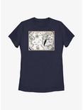Shadow And Bone Map Womens T-Shirt, NAVY, hi-res