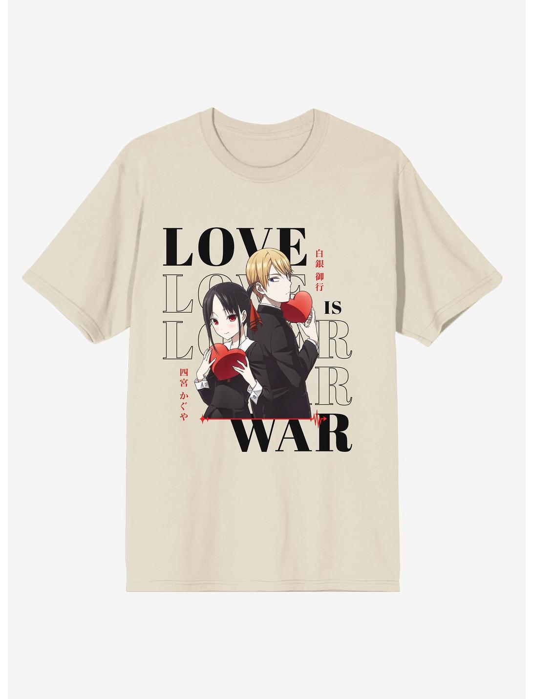 Kaguya-sama: Love Is War Couple Heart T-Shirt, SAND, hi-res