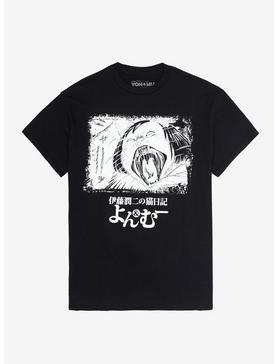 Plus Size Junji Ito's Cat Diary Yon & Mu Scream T-Shirt, , hi-res