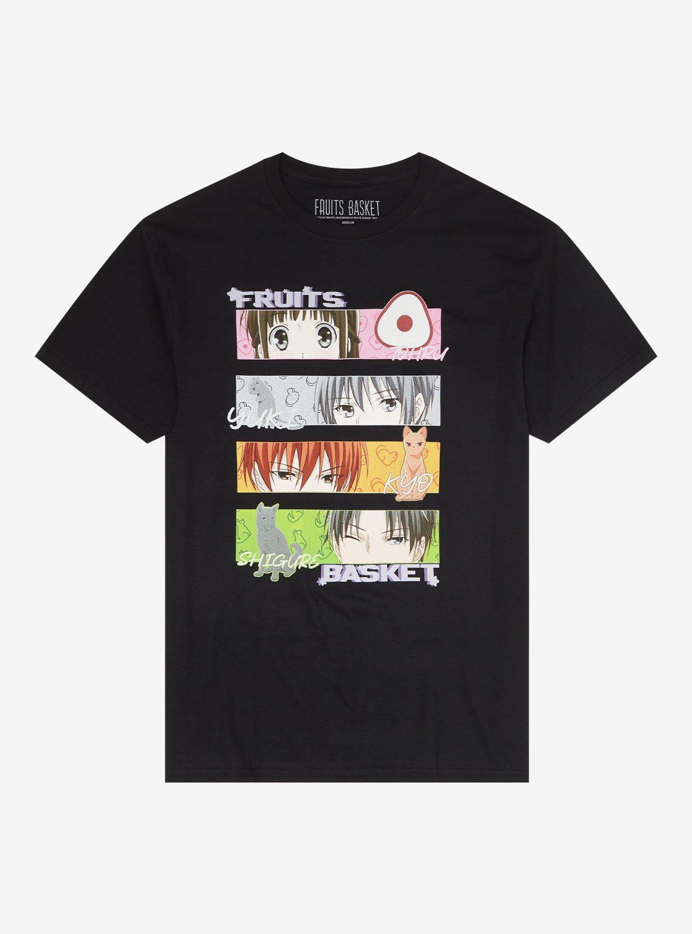 Fruits Basket Eye Panels T-Shirt, BLACK, hi-res