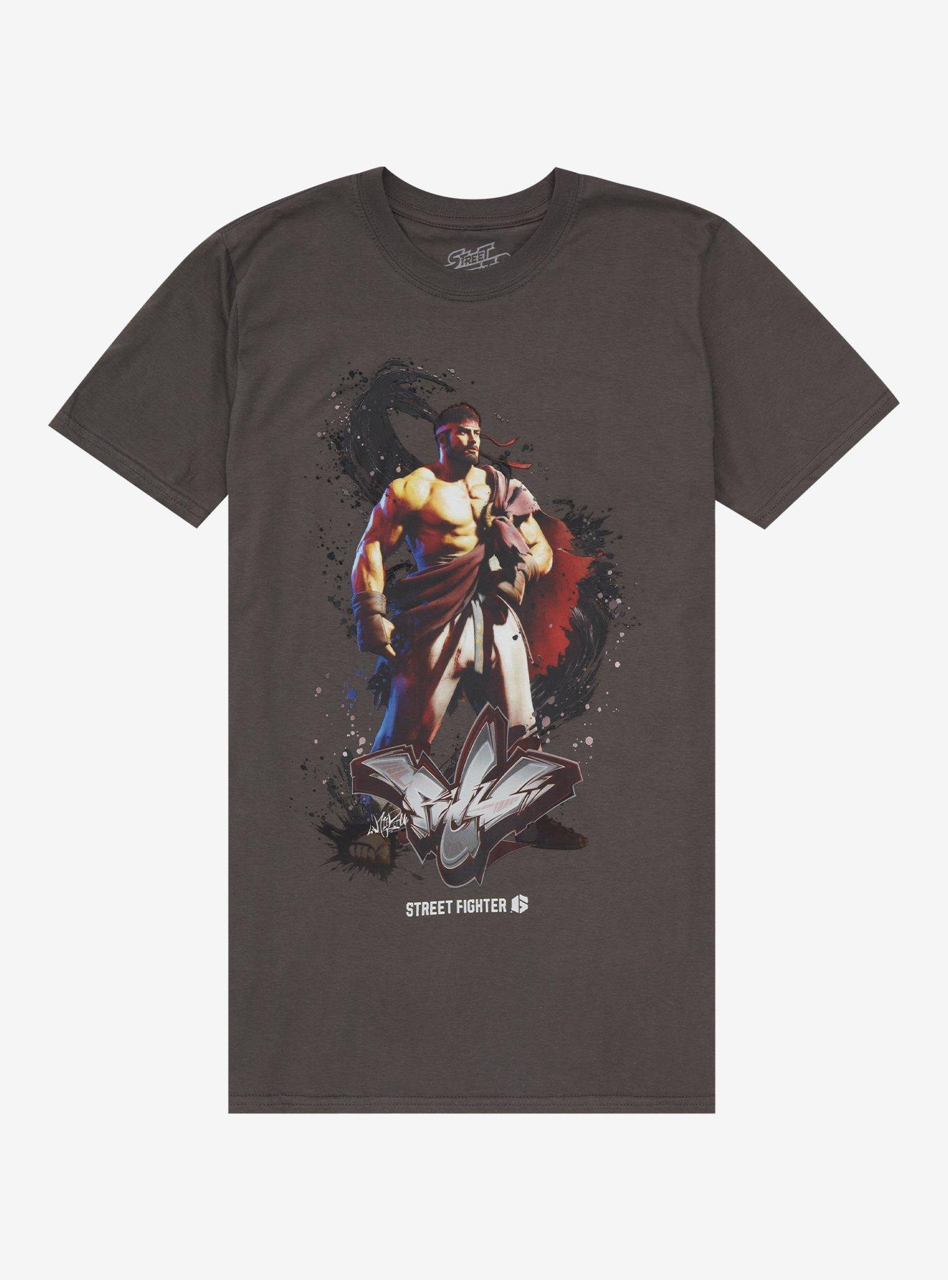 Street Fighter VI Ryu T-Shirt, CHARCOAL, hi-res