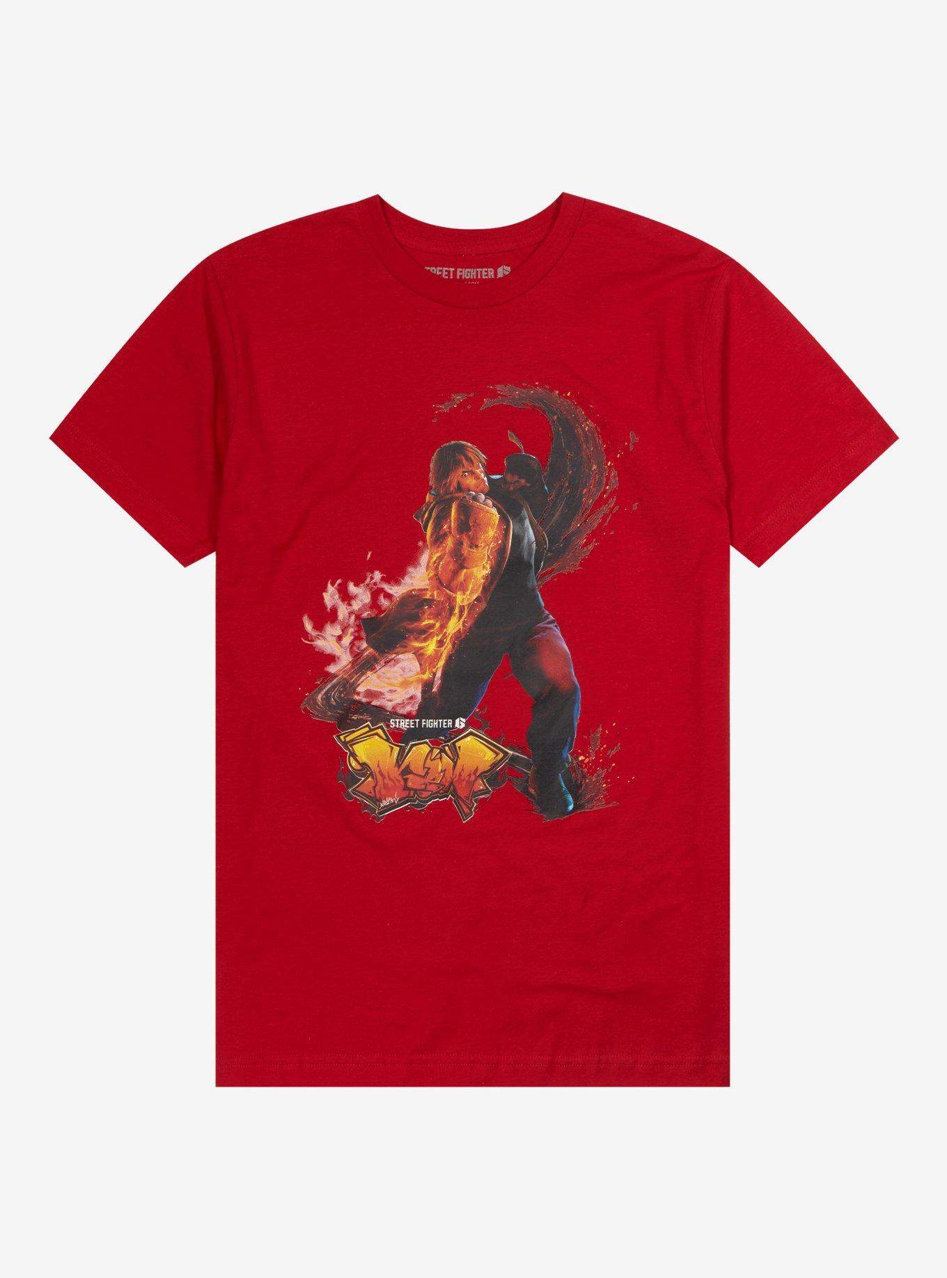 Street Fighter VI Ken T-Shirt, RED, hi-res