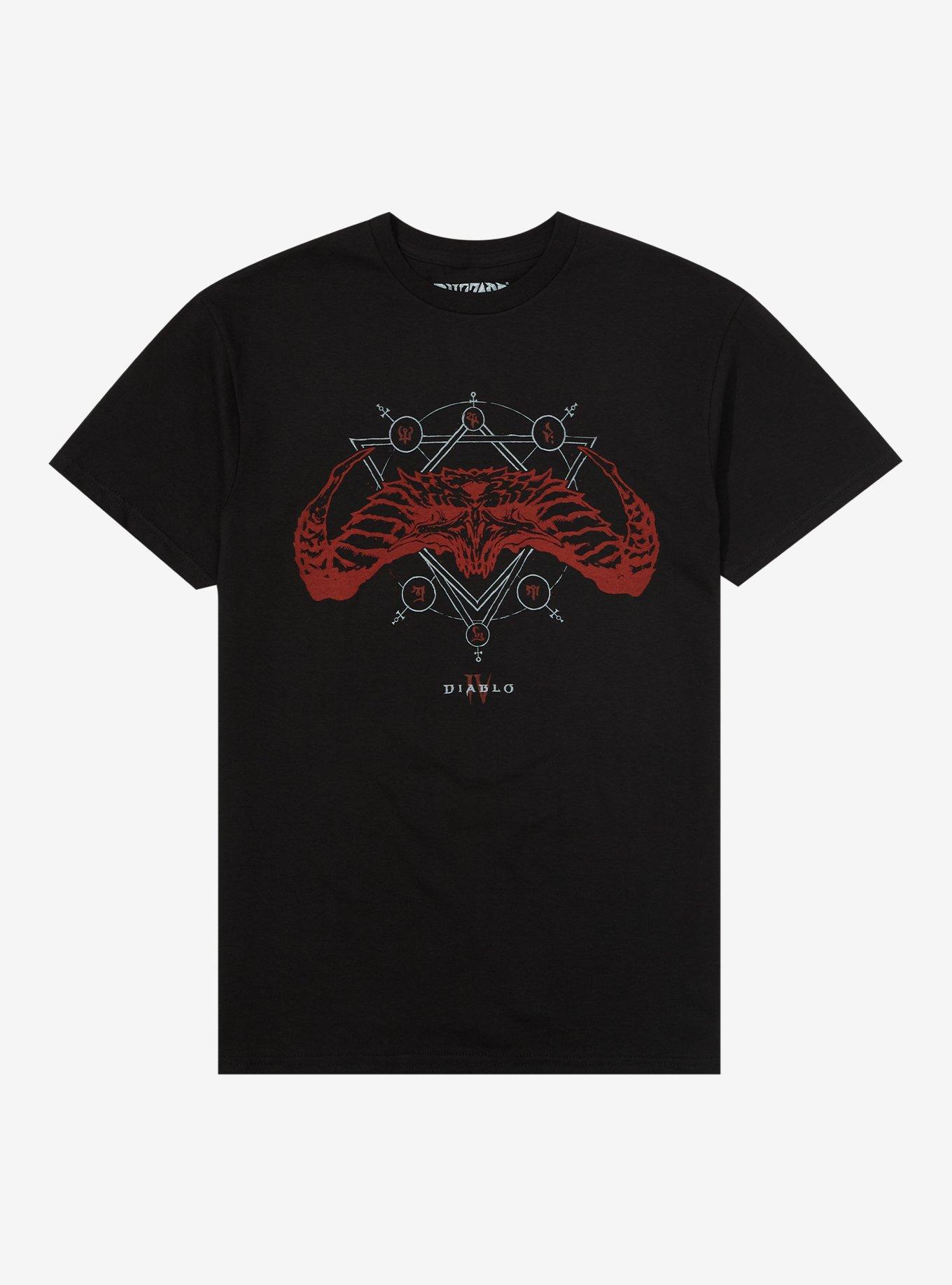 Diablo IV Horns T-Shirt, BLACK, hi-res